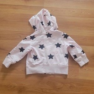 Primary Zipper Hoodie Pink w/ Stars 3-6 Months